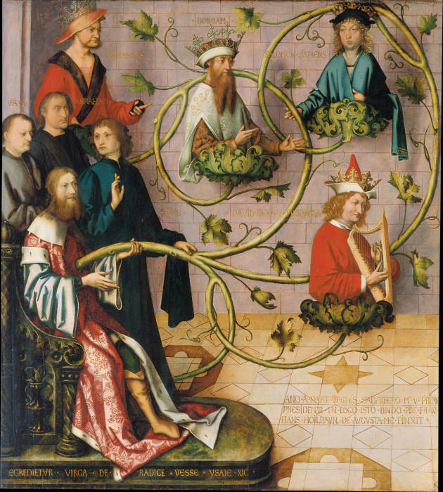 Stammbaum Christi (unterer Teil) von Hans Holbein d. Ä.