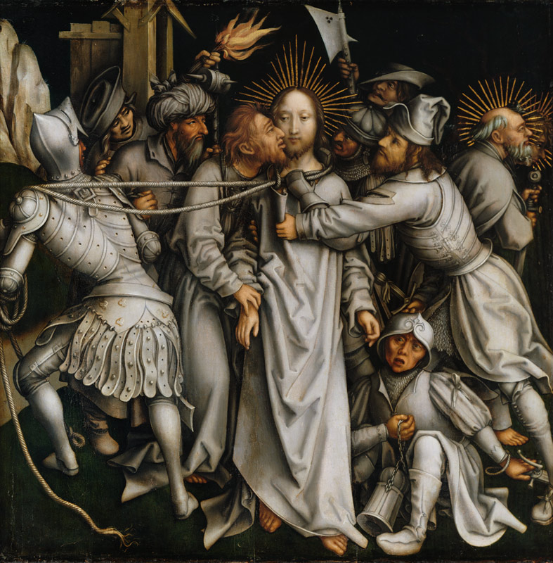 Sog. Graue Passion:Gefangennahme Christi. von Hans Holbein der Ältere