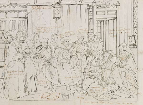 Die Familie Thomas Morus in London von Hans Holbein der Jüngere
