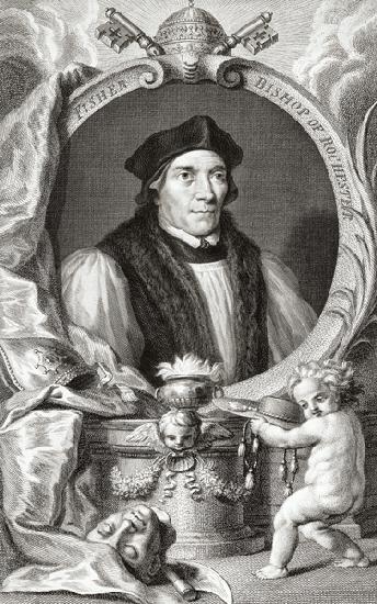 John Fisher, Bishop of Rochester; engraved by Jacobus Houbraken, c.1738-42