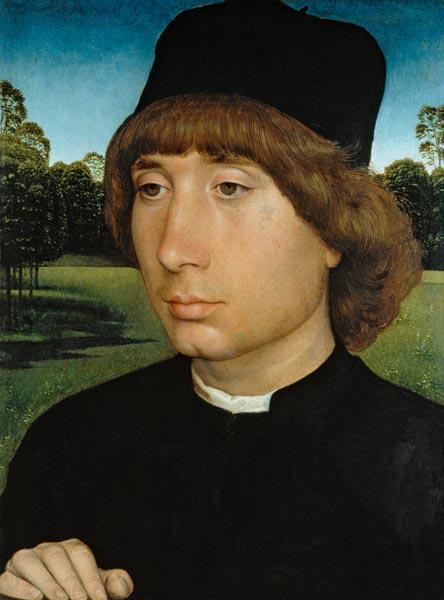 Portrait of a Young Man, c.1480 (oil on panel) 19th