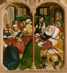 Der Tod Mariae. Außenflügel des Wurzacher Altars 1437