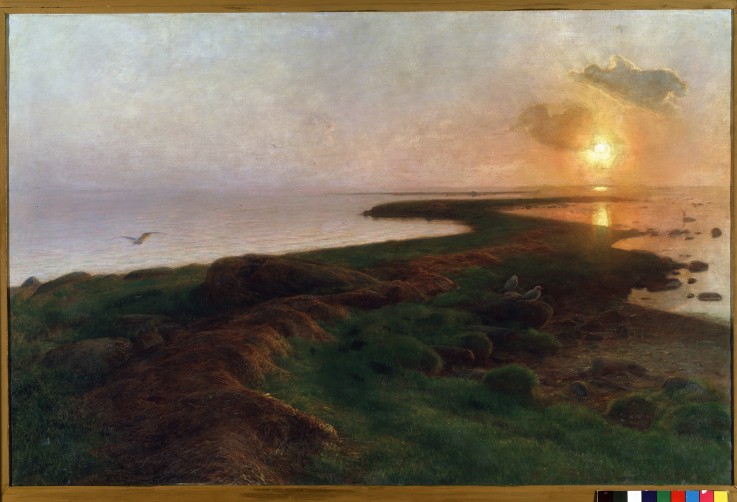 Sonnenuntergang in einer Lagune von Hans Ole Brasen