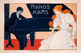 Advertisement for Kaps Pianos 1890s