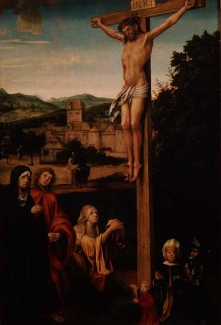 The Crucifixion (panel) von Hans Suess Kulmbach
