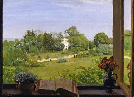 Die Oed, Blick auf den Holzhausenpark in Frankfurt. 1883