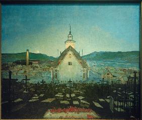 Nacht (Kirche in Røros) 1904