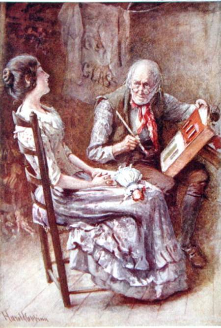 Caleb Plummer and his Blind Daughter, illustration for 'Character Sketches from Dickens' compiled by von Harold Copping