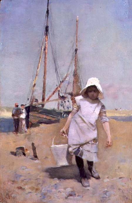 A Breton Fisher Girl von Hector Caffieri