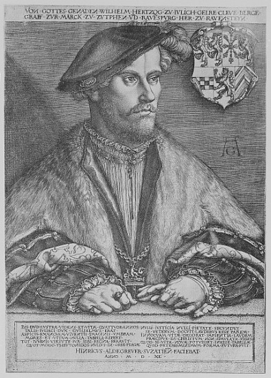 Duke Wilhelm V of Cleve von Heinrich Aldegrever