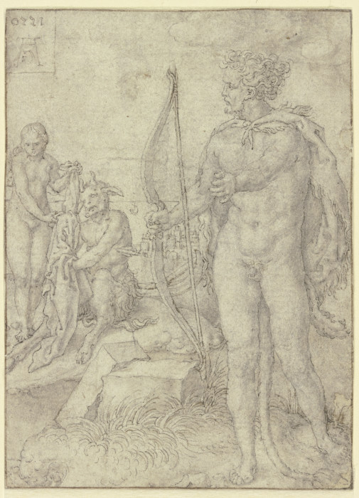 Herkules tötet Nessus von Heinrich Aldegrever