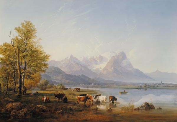 Garmischer Tal von Heinrich Bürkel