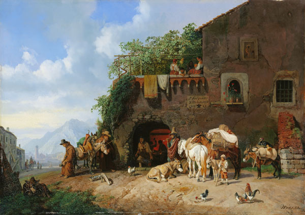 Italian Village Forge von Heinrich Burkel