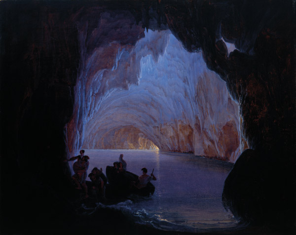 Die blaue Grotte von Capri von Heinrich Jacob Fried