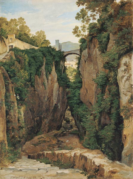 Rocky Ravine at Sorrento von Heinrich Reinhold