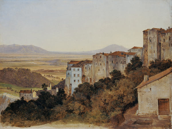 View of Olevano von Heinrich Reinhold