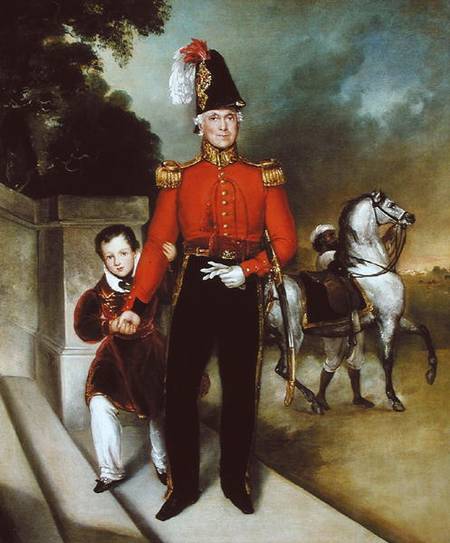 General Sir James Dennis (1778-1855) with his son von Heinrich Schaeffer