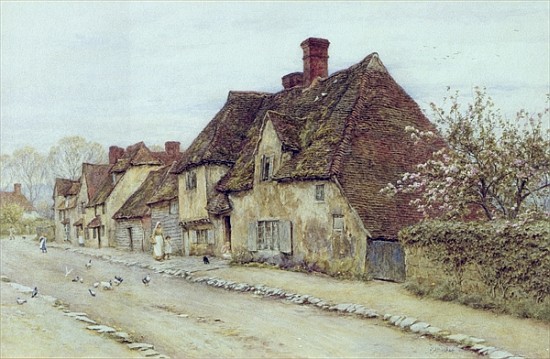 A Village Street, Kent von Helen Allingham