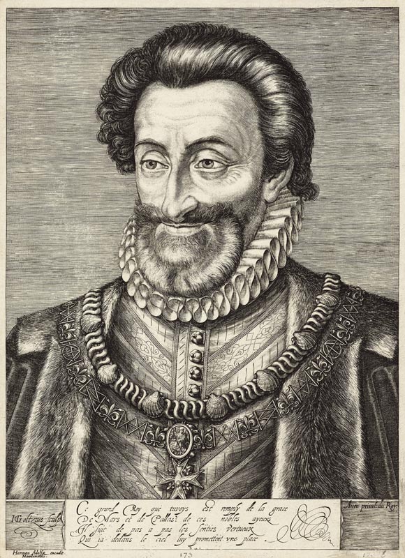 Heinrich IV., König von Frankreich von Hendrick Goltzius