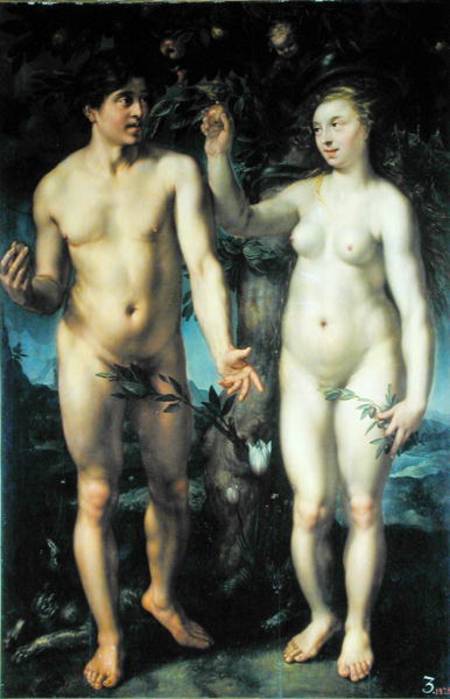 Adam and Eve von Hendrick Goltzius