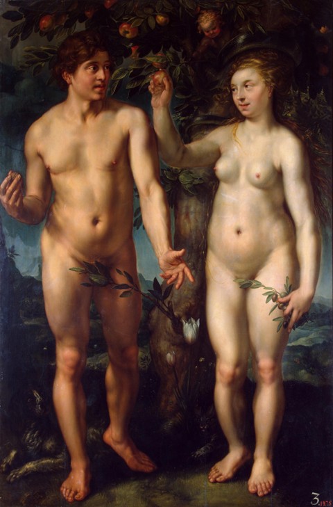 Adam und Eva von Hendrick Goltzius