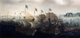 A Sea Action, possibly the Battle of Cadiz 1596