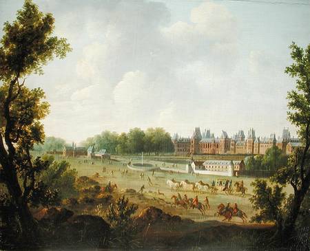 A View of the Royal Palace of Fontainebleau von Hendrik Frans de Cort