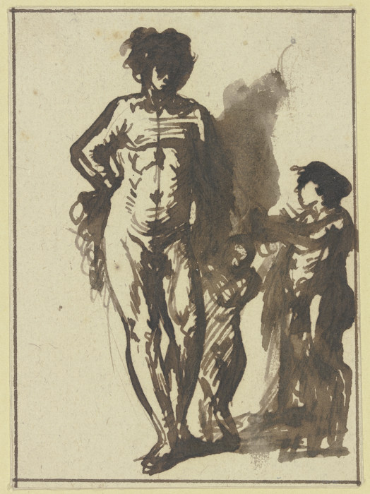 Bacchus mit zwei Satyrknaben von Hendrik Goudt