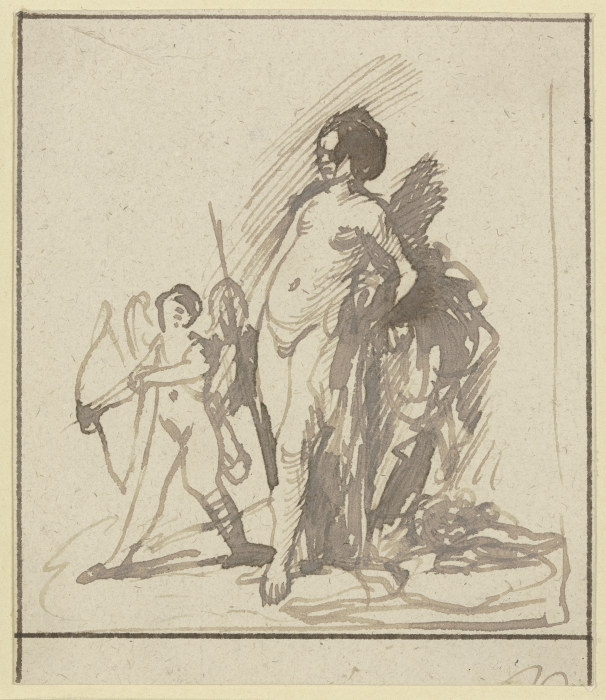 Venus und Amor von Hendrik Goudt