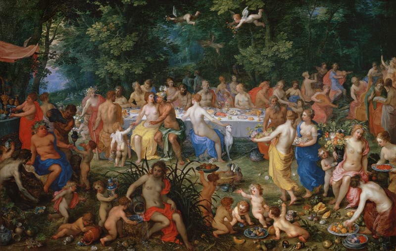The Feast of the Gods von Hendrik van the Elder Balen