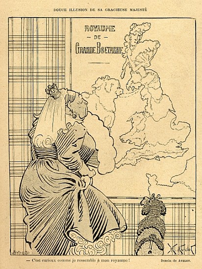 Cartoon of Queen Victoria, from ''Le Rire'', 22nd April 1899 von Henri Avelot