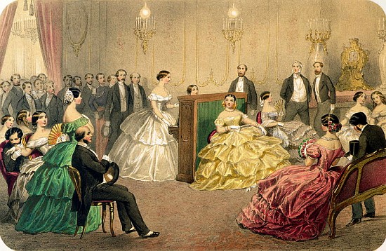 Concert at the Chausee d''Antin'', from the ''Soirees parisiennes'' series von Henri de Montaut