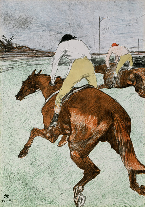 Der Jockey. von Henri de Toulouse-Lautrec