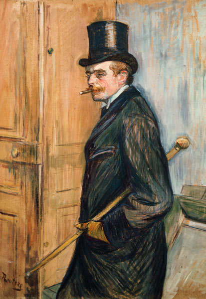 Louis Pascal im Profil von Henri de Toulouse-Lautrec