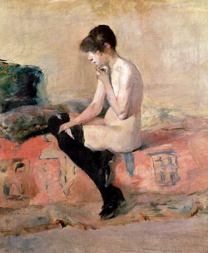 Nude Woman Seated on a Divan von Henri de Toulouse-Lautrec