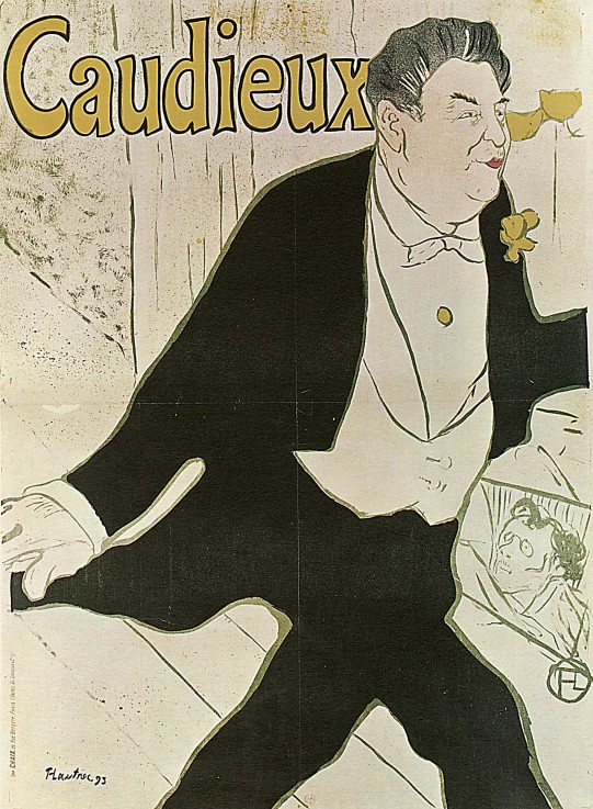 Caudieux (Plakat) von Henri de Toulouse-Lautrec