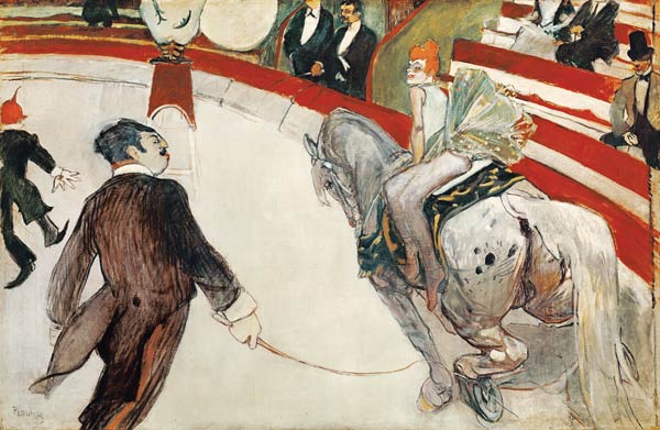 Die Zirkusreiterin im Zirkus Fernando. von Henri de Toulouse-Lautrec