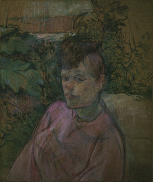 Frau im Garten von Henri de Toulouse-Lautrec