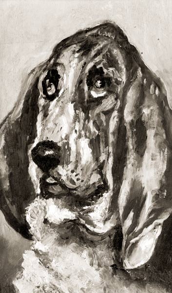 Head of a Dog Running von Henri de Toulouse-Lautrec