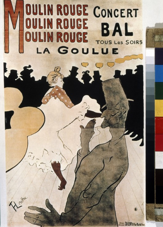 La Goulue au Moulin Rouge (Plakat) von Henri de Toulouse-Lautrec