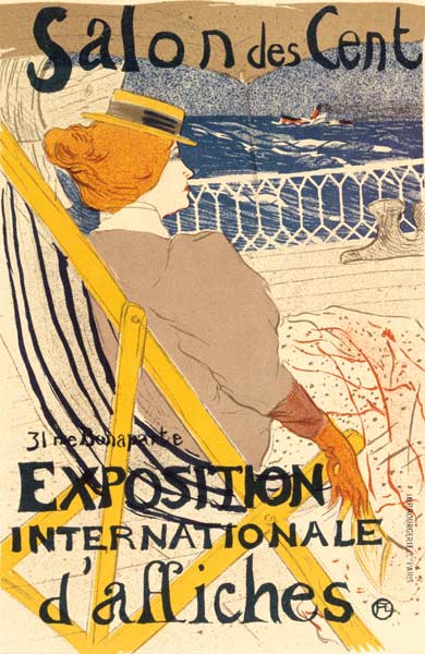 Poster advertising the ''Exposition Internationale d''Affiches'', Paris, c.1896 von Henri de Toulouse-Lautrec