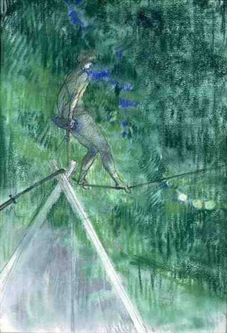 The Rope Dancer von Henri de Toulouse-Lautrec