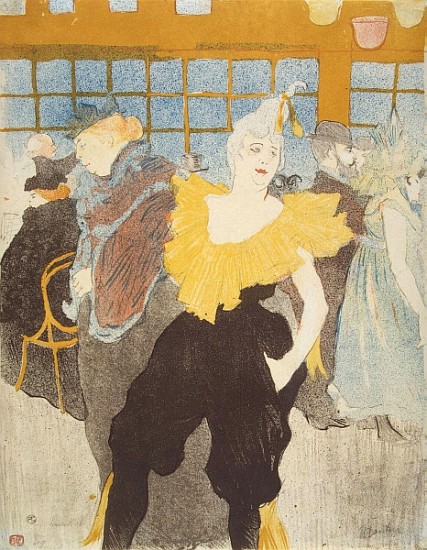 The Clownesse in the Moulin Rouge von Henri de Toulouse-Lautrec