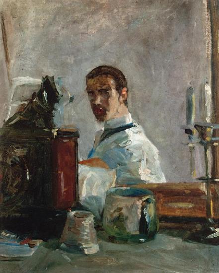 Selbstportrait vor einem Spiegel 1880