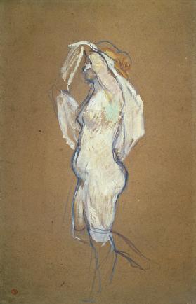 Woman Lifting her Shirt 1896