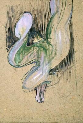 Study for Loie Fuller (1862-1928) at the Folies Bergeres, 1893 (oil on cardboard) 15th