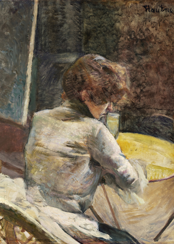 Warten (ca. 1887) von Henri de Toulouse-Lautrec