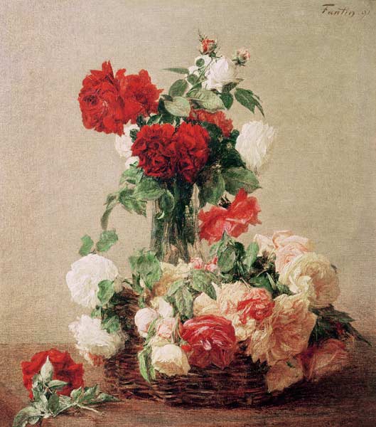 Roses von Henri Fantin-Latour