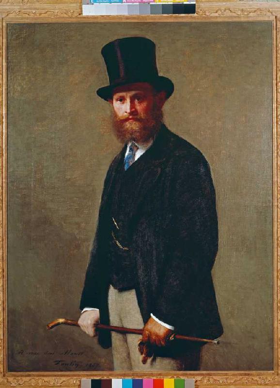 Portrait von Eduard Manet. von Henri Fantin-Latour