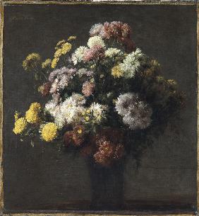 Vase mit Chrysanthemen